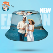画像をギャラリービューアに読み込む, Custom Bucket Hat Unisex Outdoor Summer Cap Hiking Beach Sports Hats Gift for Lover Multiple Styles 的副本
