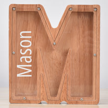 将图片加载到图库查看器,MM-刻字字母橡木存钱罐B2BCBS4714A-B2BCBS4714Z