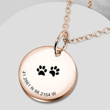 将图片加载到图库查看器,Longitude Latitude Necklace(弧形经纬度项链)