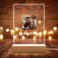 Load image into Gallery viewer, Spotify Code Color Light(木质底座)
