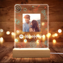 Load image into Gallery viewer, Spotify Code Color Light(木质底座)
