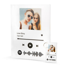 Load image into Gallery viewer, Custom Spotify Code Music Plaque With A Free Same Keychain(声田码扫描-牌子+钥匙链)
