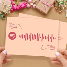 Load image into Gallery viewer, Custom Spotify Code Music Cards With Your Song
