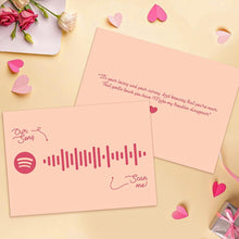 Load image into Gallery viewer, Custom Spotify Code Music Cards With Your Song

