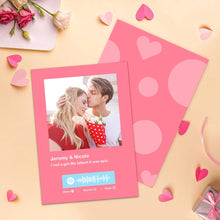 Load image into Gallery viewer, Custom Spotify Code Music Cards Multicolors Cards For Valentine's Day Cards ForAnniversary
