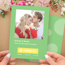 Load image into Gallery viewer, Custom Spotify Code Music Cards Multicolors Cards For Valentine's Day Cards ForAnniversary
