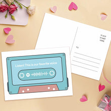 Load image into Gallery viewer, Custom spotify code Music Cards Magnetic Tape Style
