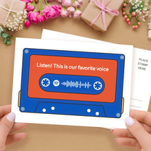 Load image into Gallery viewer, Custom spotify code Music Cards Magnetic Tape Style
