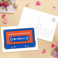 Load image into Gallery viewer, Custom spotify code Music Cards Magnetic Tape Style
