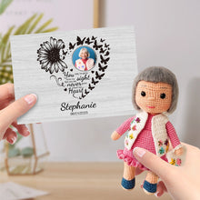 画像をギャラリービューアに読み込む, Custom Crochet Doll Gifts Handmade Mini Dolls Look alike Your Photo with Custom Memorial Card for Her

