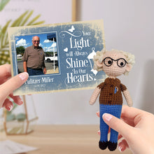 画像をギャラリービューアに読み込む, Custom Crochet Doll from Photo Handmade Look alike Dolls with Personalized Name Memorial Card Gifts for Kids and Adults
