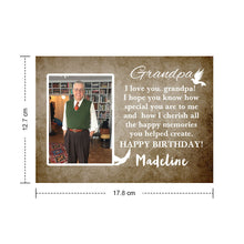 Load image into Gallery viewer, Custom Crochet Doll from Photo Handmade Look alike Dolls with Personalized Name Card Birthday Gifts for Grandpa
