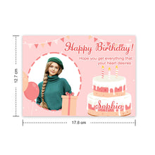 Load image into Gallery viewer, Custom Crochet Doll from Photo Handmade Look alike Dolls with Personalized Name Card Birthday Gifts
