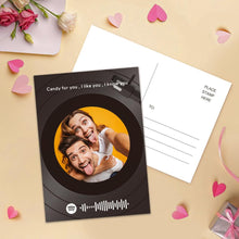 Load image into Gallery viewer, Custom Spotify Code Music Cards Vinyl record style
