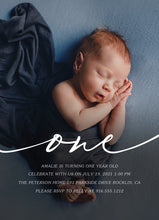 Load image into Gallery viewer, birthday-invitation-card（生日邀请卡 | 一周岁）
