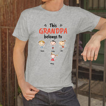 Load image into Gallery viewer, Personalized Name Cartoon T-Shirt(卡通-小孩-T恤)
