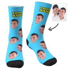 Load image into Gallery viewer, Custom Face Photo Colorful Socks
