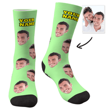 画像をギャラリービューアに読み込む, Custom Face Socks With Your Text - MyFaceSocks
