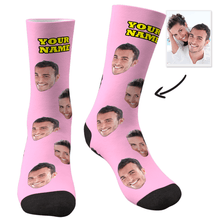 Load image into Gallery viewer, Custom Face Photo Colorful Socks
