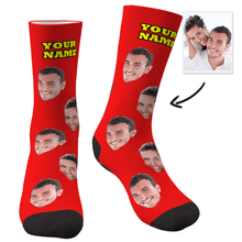 Load image into Gallery viewer, Custom Face Photo Colorful Socks
