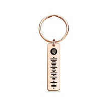 Load image into Gallery viewer, Scannable Spotify Code Keychain, Custom Music Song Keychains Black - soufeelus
