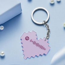 Load image into Gallery viewer, Custom Spotify Acrylic Keychain Personalized Spotify Code Keychain Gifts For Girlfriend
