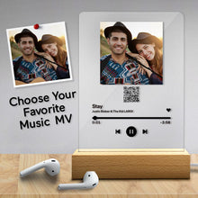 Load image into Gallery viewer, MV QR Code night-light（二维码亚克力板+夜光底座）
